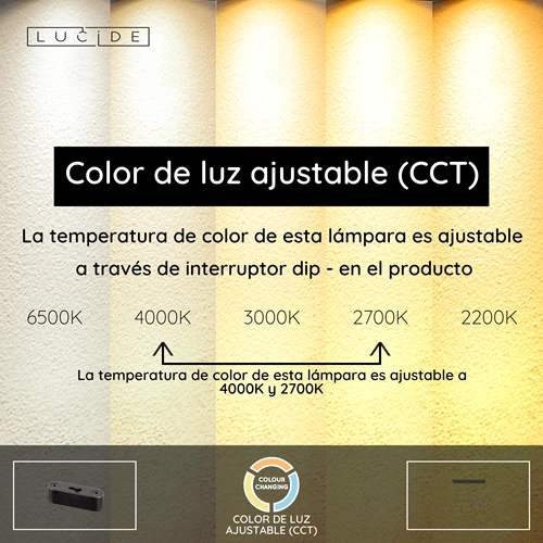 Lucide JOAKIM - Lámpara colgante - LED Regul. - CCT - 12x7W 2700K/4000K - Café | Premium - USP